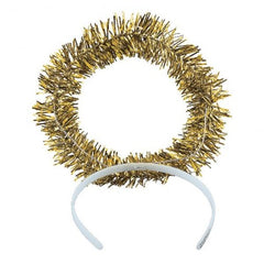 Gold Tinsel Halo Headbands