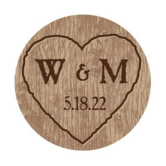 Personalized Love Birds Wedding Favor Stickers