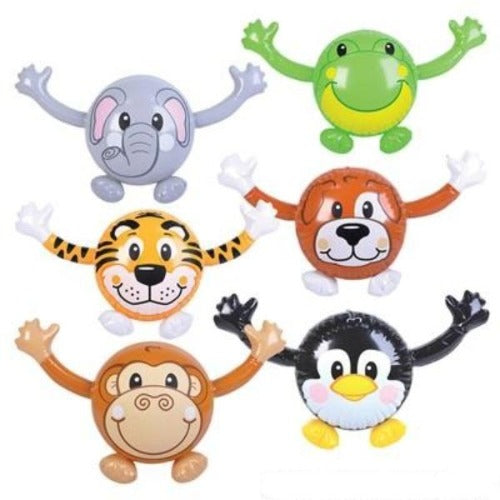 18 Animal Buddy Inflate Assorted