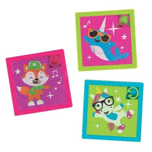 Dancing Animals Slide Puzzles
