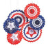 Patriotic Burst Hanging Fans | PartyGlowz