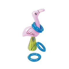 Inflatable Flamingo Ring Toss Game Set
