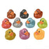 2" Glitter Rubber Ducky Assortment