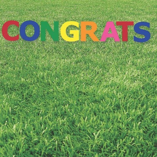 Multi-Color Congrats Yard Signs