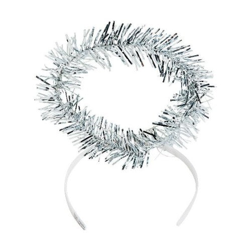 White Tinsel Halos Headbands