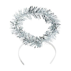 White Tinsel Halos Headbands