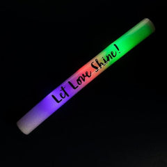 15 Inch Let Love Shine Wedding Light-Up Batons - Pack of 4 Sticks