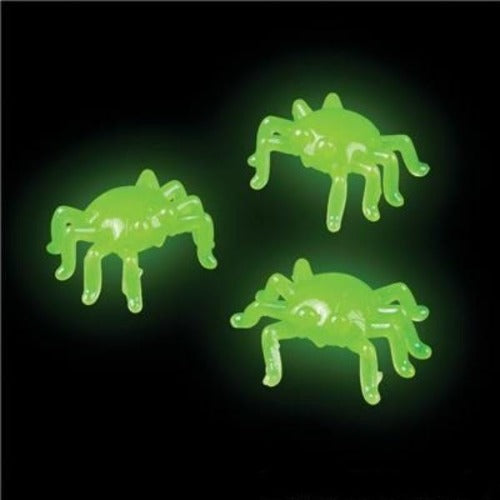 1 Inch Glow In The Dark Spider Wall Crawlers