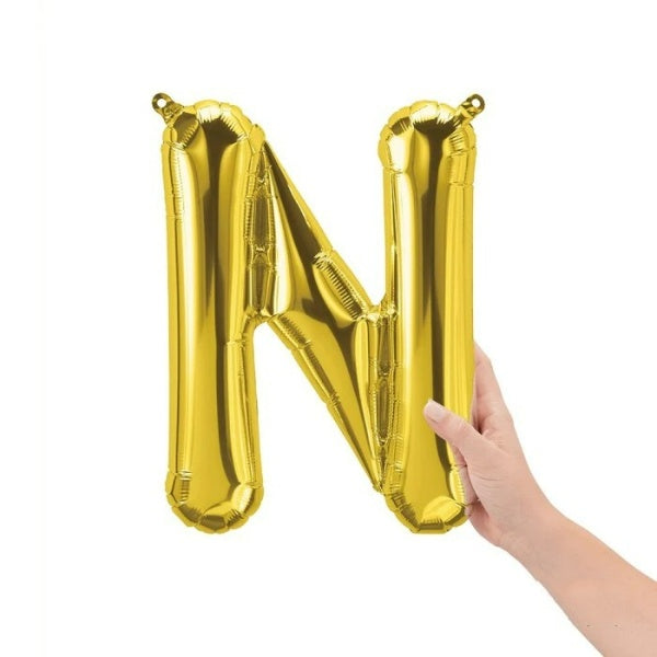 16  Letter N - Gold (Air-Fill Only)