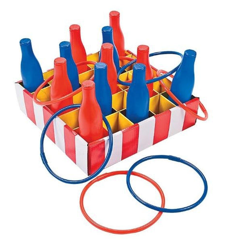 Carnival Bottle Ring Toss Game Set