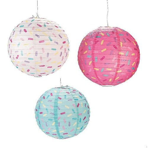 Donut Sprinkles Hanging Paper Lanterns