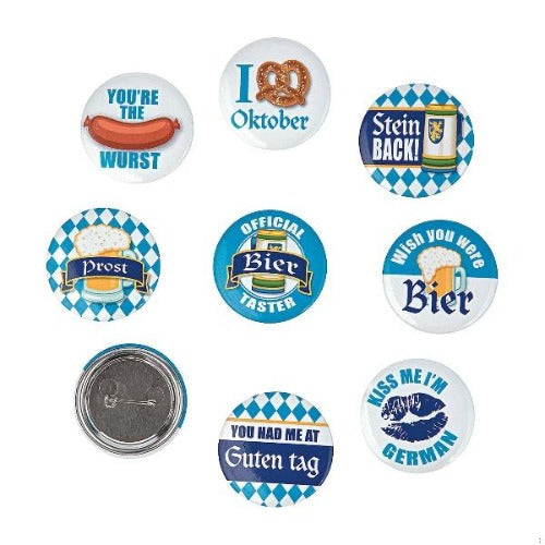 Oktoberfest Party Buttons