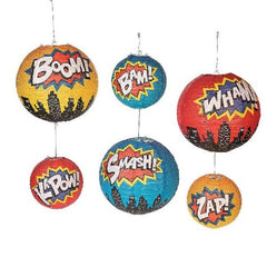 Superhero Hanging Paper Lanterns