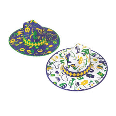 Mardi Gras Cardstock Cowboy Hats