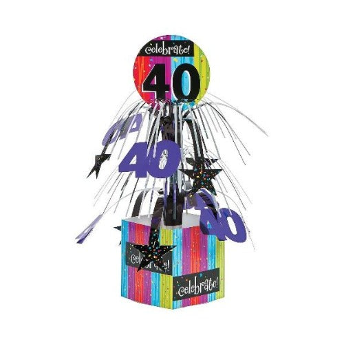 Celebrate Milestone 40th Birthday Centerpiece