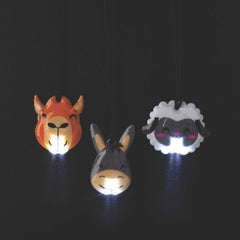 Light-Up Nativity Animal Necklaces