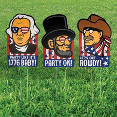 President Icons Outdoor Yard Sign Set