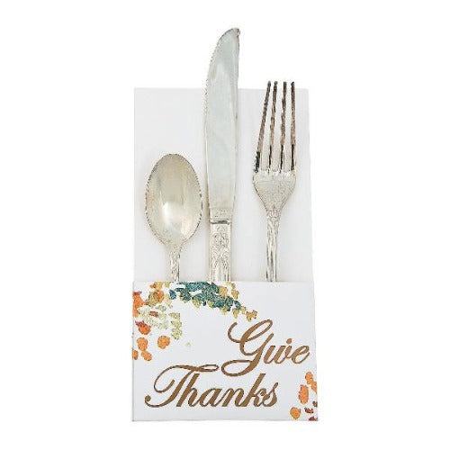 Sweet Fall Silverware Holders - Pack of 12