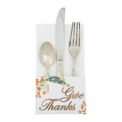 Sweet Fall Silverware Holders - Pack of 12