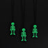 Glow-in-the-Dark Halloween Coffin Necklaces