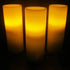 8 Inch LED Flameless Pillar Candles - Pack of 3