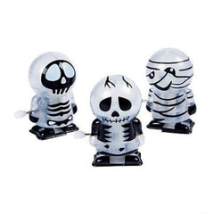 Plastic Glow-in-the-Dark Skeleton & Mummy Wind-Ups