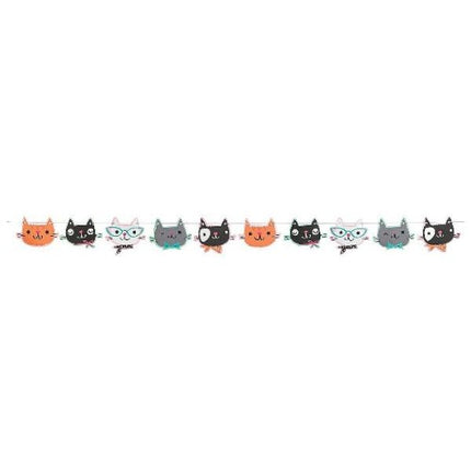 Purr-Fect Party Cat Garland