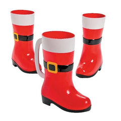 Santa Boot Plastic Mugs