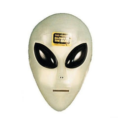 Plastic Glow Alien Halloween Mask