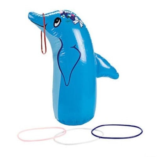 Inflatable Dolphin Ring Toss Game