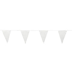 White Plastic Pennant Banner