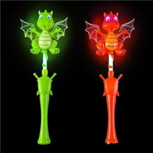 LED Light Up 17 Inch Dragon Wand- Assorted