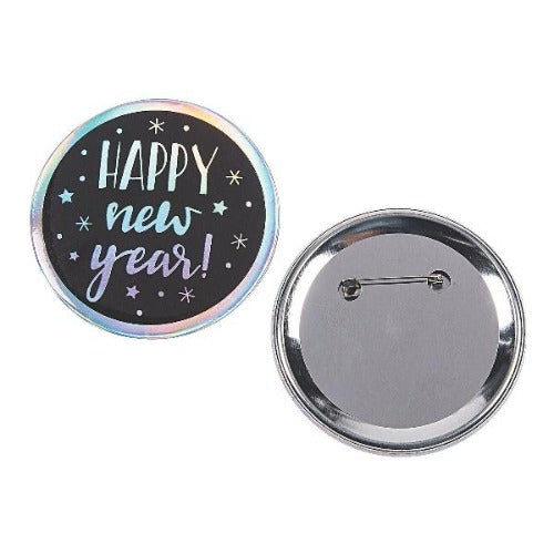 Jumbo New Years Eve Buttons