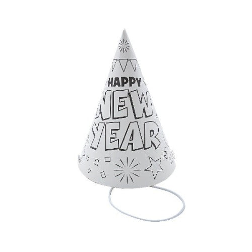 Color Your Own New Years Eve Party Hats