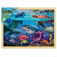 15.75" X 11.75" 48Pc Aquatic Puzzle