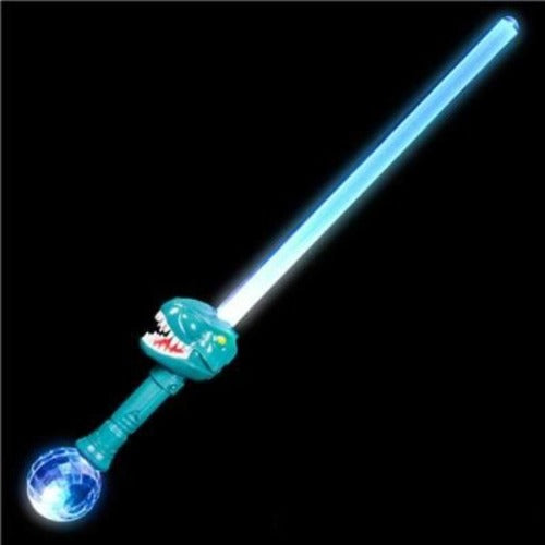 LED Light Up 30 T-Rex Magic Ball Sword