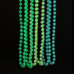 Glow Mardi Gras Beaded Necklaces - Pack of 24