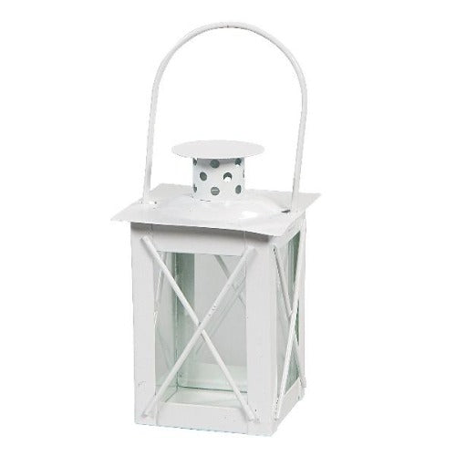 White Metal Mini Lantern