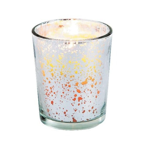 Silver Mercury Glass Votive Candle Holders
