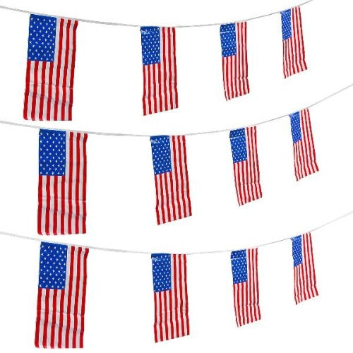 Giant USA Flag Patriotic Pennant Banner