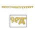 Gold Happy Anniversary Letter Banner
