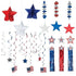 Patriotic Super Hanging Decorations Kit | PartyGlowz