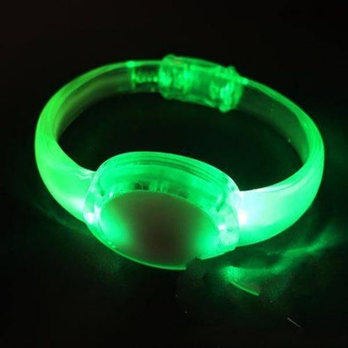 LED Light Up Sound Activated Circle Bracelet - Green