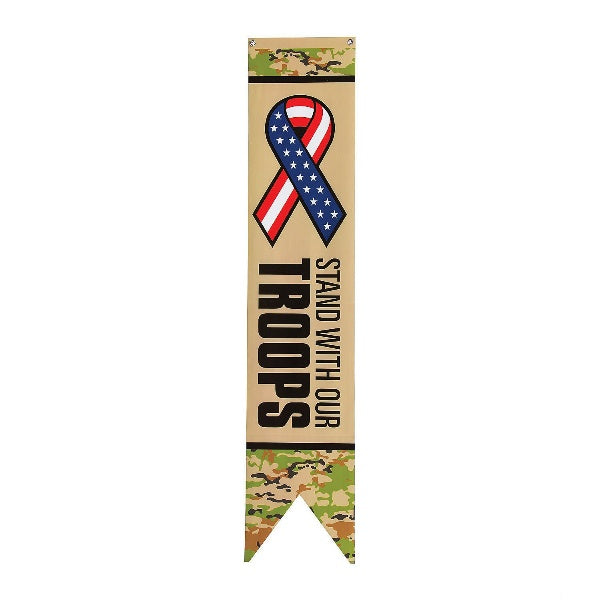 Patriotic Support Our Troops Wall Pennants