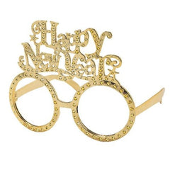 Happy New Year Gold Glasses