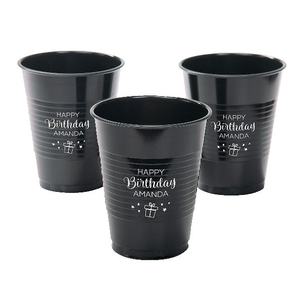 Personalized Birthday Party Plastic Cups