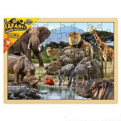 15.75" X 11.75" 48 Pc Safari Puzzle