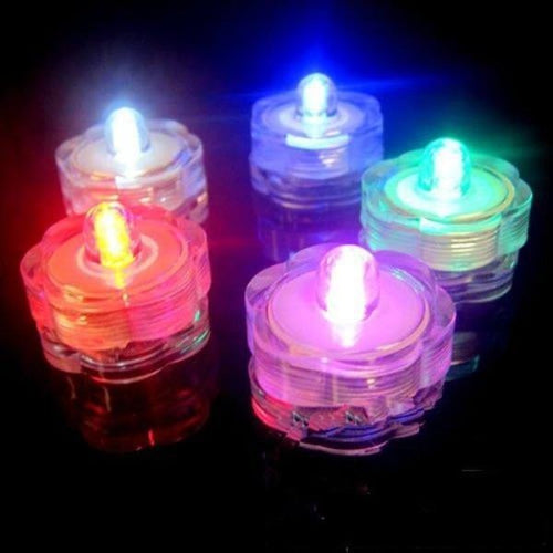 LED Waterproof Tea Lights - Pack of 12 Tealights