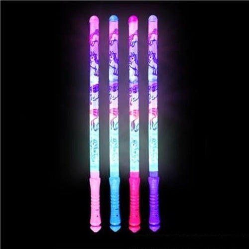 LED Light Up Flashing 18.5 Unicorn Wands