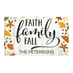 Personalized Faith Fall Door Mat